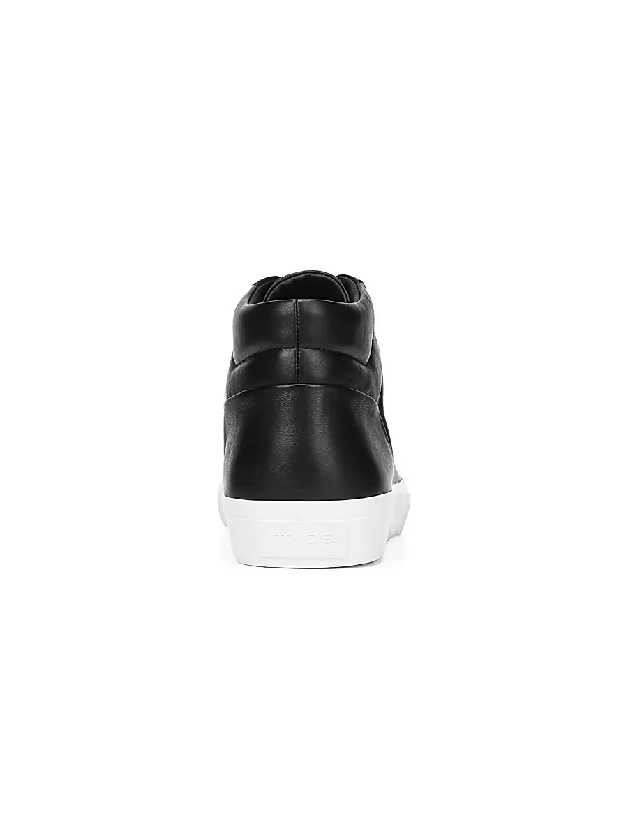 Vince Men's Fynn Leather High-Top Sneakers | Thumbnail 3 Vince Men's Fynn Leather High-Top Sneakers | Thumbnail 3