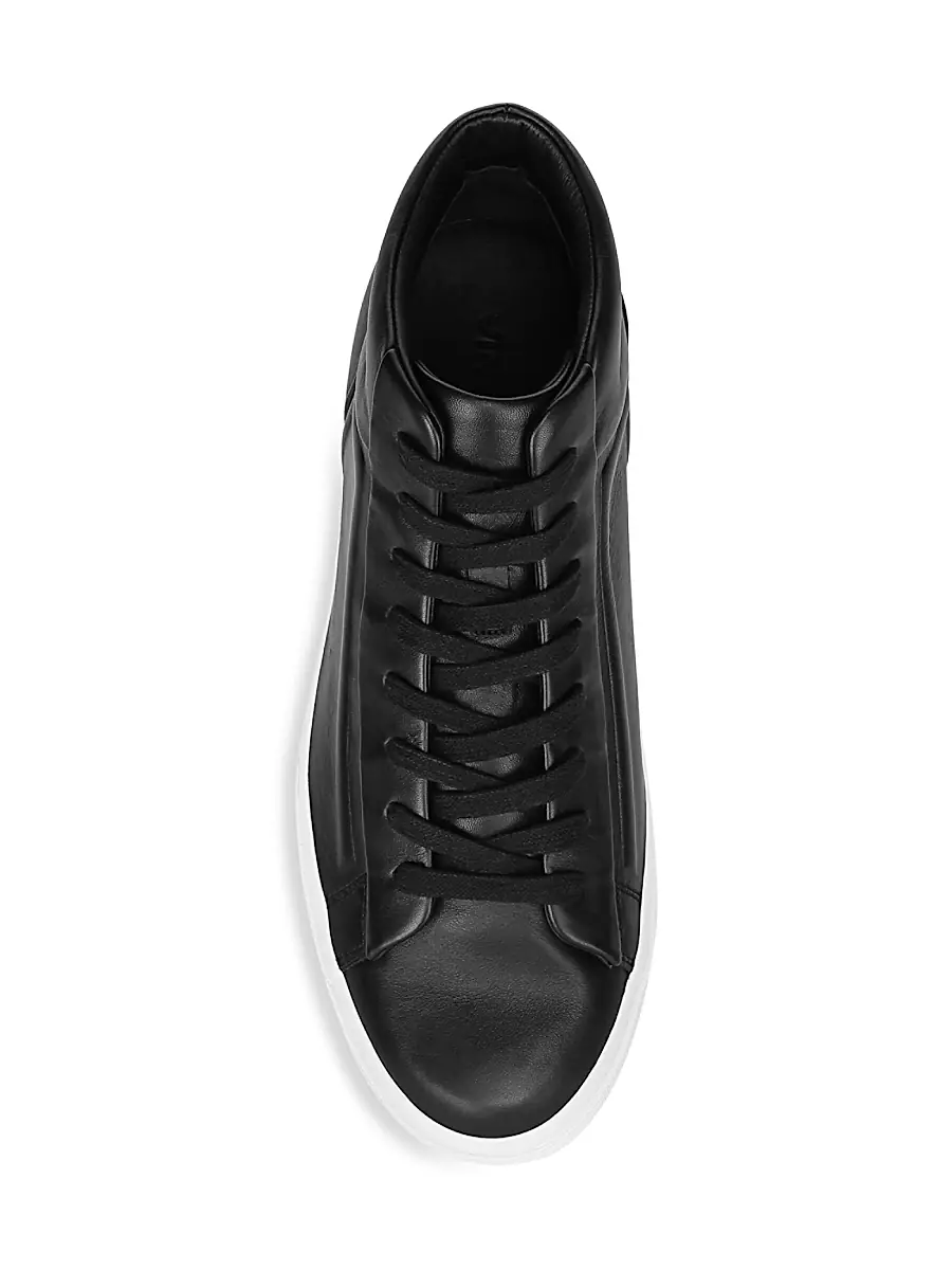 Vince Men's Fynn Leather High-Top Sneakers | Thumbnail 5 Vince Men's Fynn Leather High-Top Sneakers | Thumbnail 5
