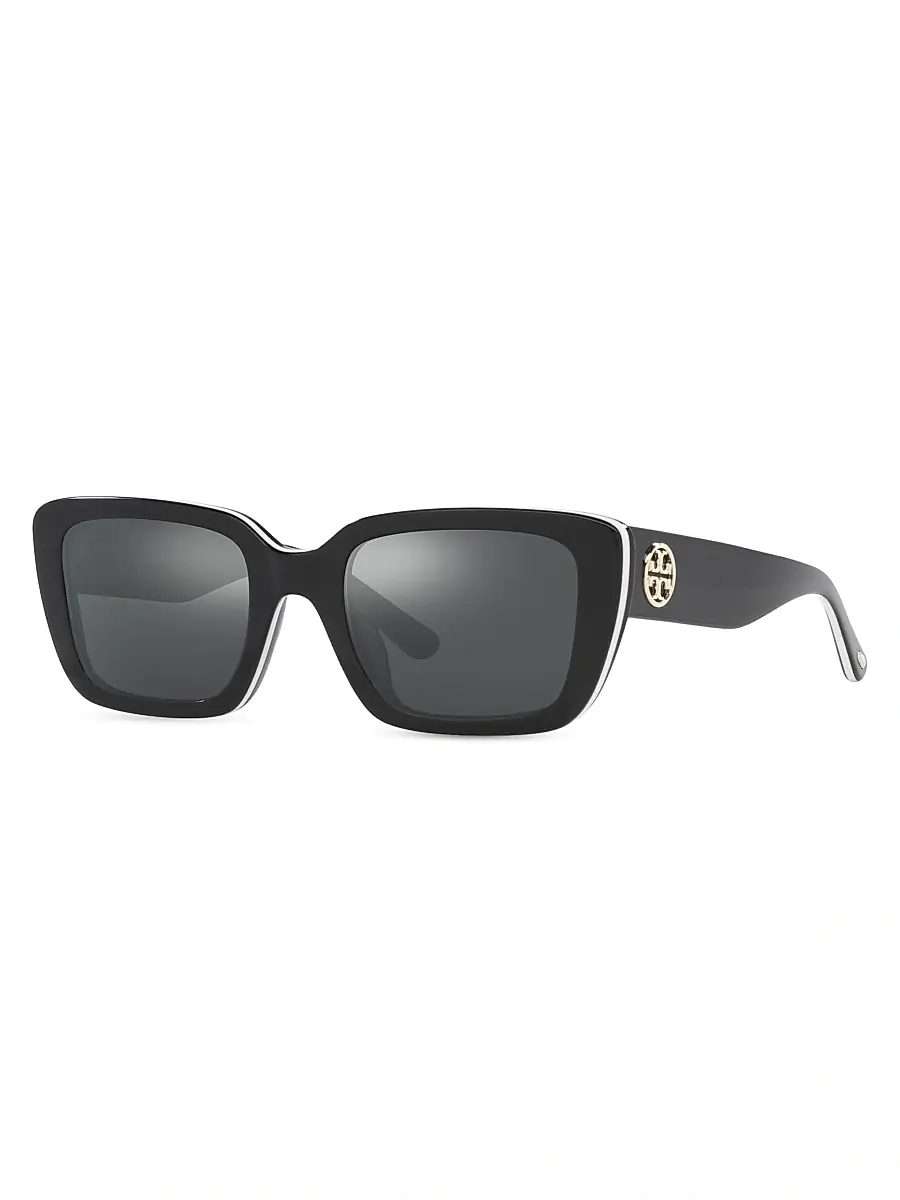 Tory Burch Women's 51MM Square Sunglasses - White | Thumbnail 2 Tory Burch Women's 51MM Square Sunglasses - White | Thumbnail 2