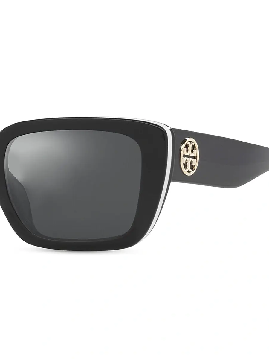 Tory Burch Women's 51MM Square Sunglasses - White | Thumbnail 3 Tory Burch Women's 51MM Square Sunglasses - White | Thumbnail 3
