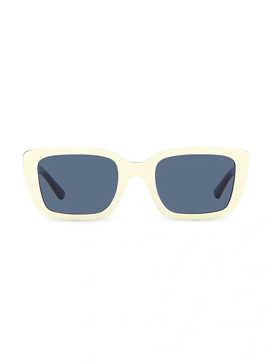 Tory Burch Women's 51MM Square Sunglasses - White | Thumbnail 7 Tory Burch Women's 51MM Square Sunglasses - White | Thumbnail 7