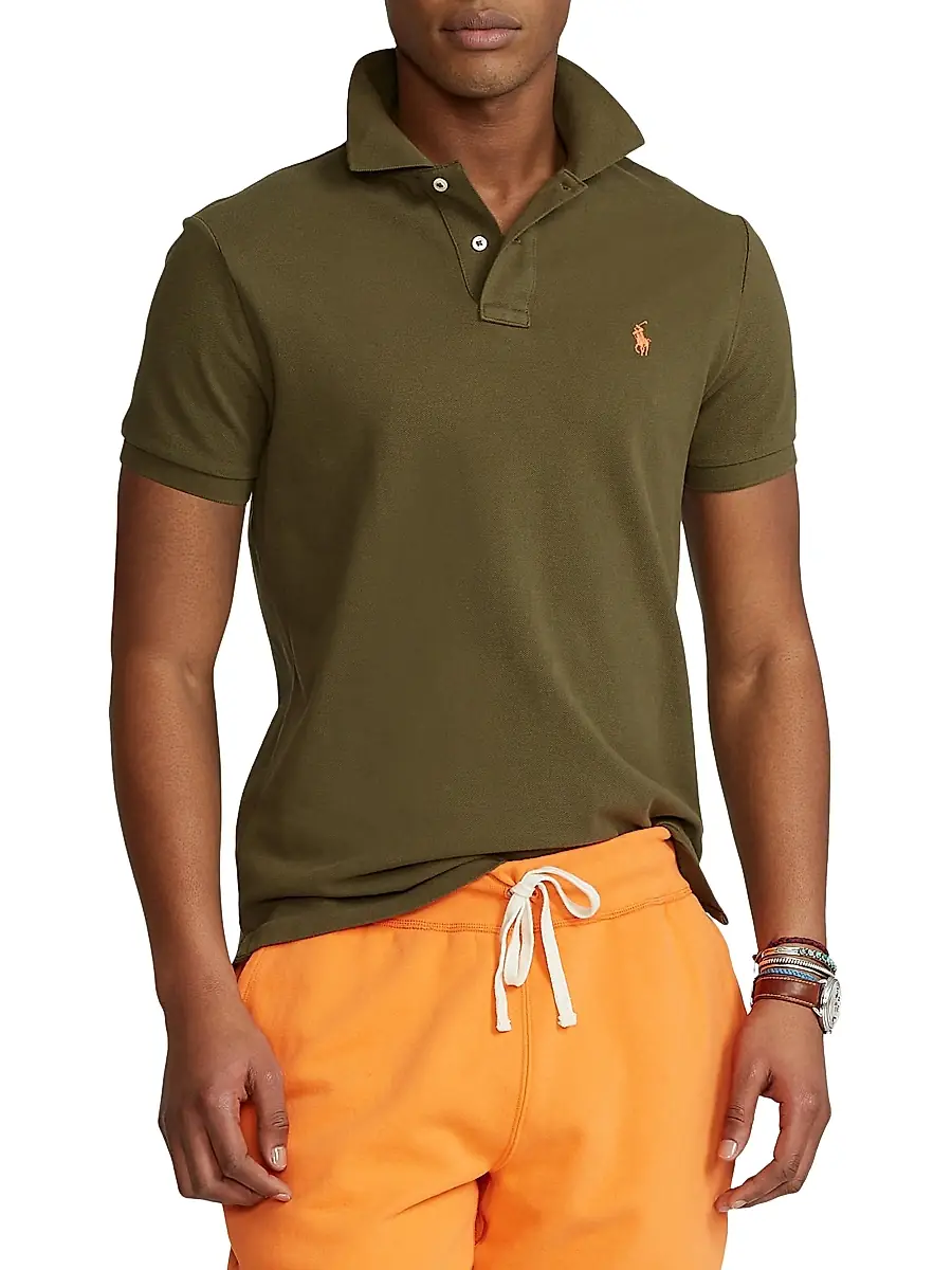 Polo Ralph Lauren Men's Mesh Classic-Fit Polo Shirt | Thumbnail 3