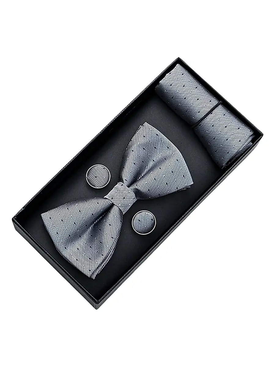 Moustache Boy's Textured Bow Tie Set | Thumbnail 3 Moustache Boy's Textured Bow Tie Set | Thumbnail 3