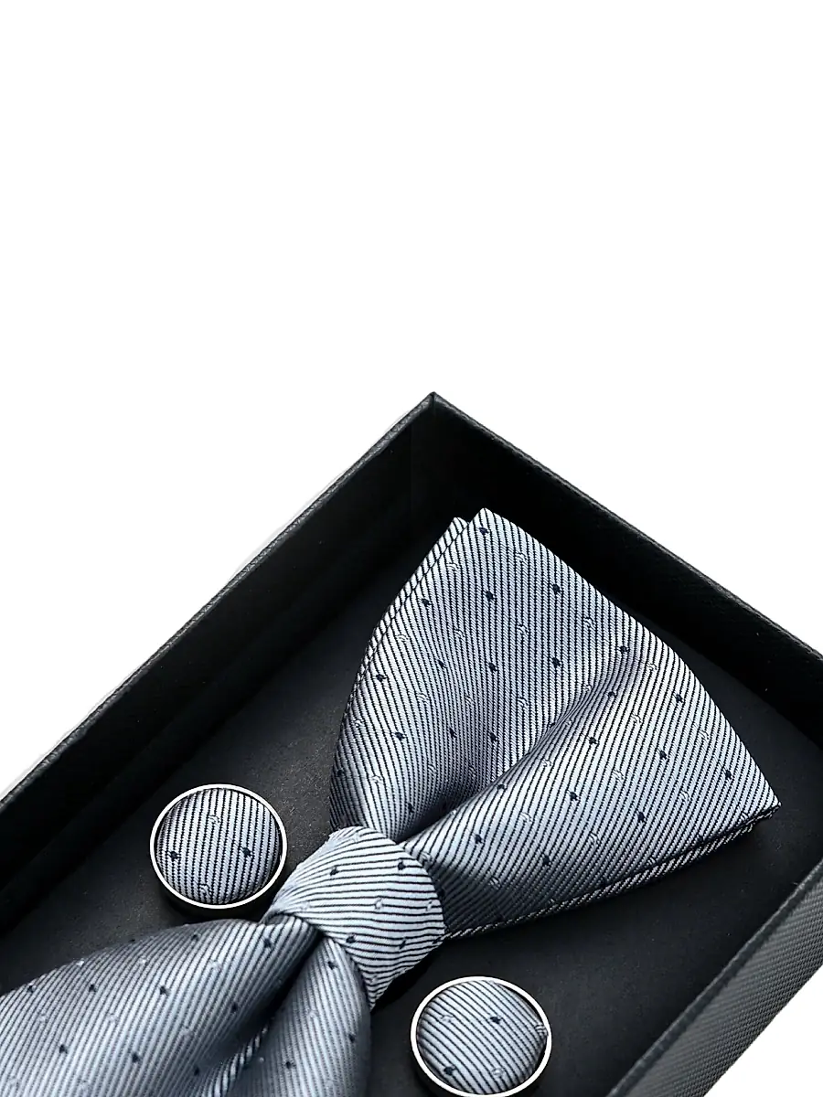 Moustache Boy's Textured Bow Tie Set | Thumbnail 4 Moustache Boy's Textured Bow Tie Set | Thumbnail 4