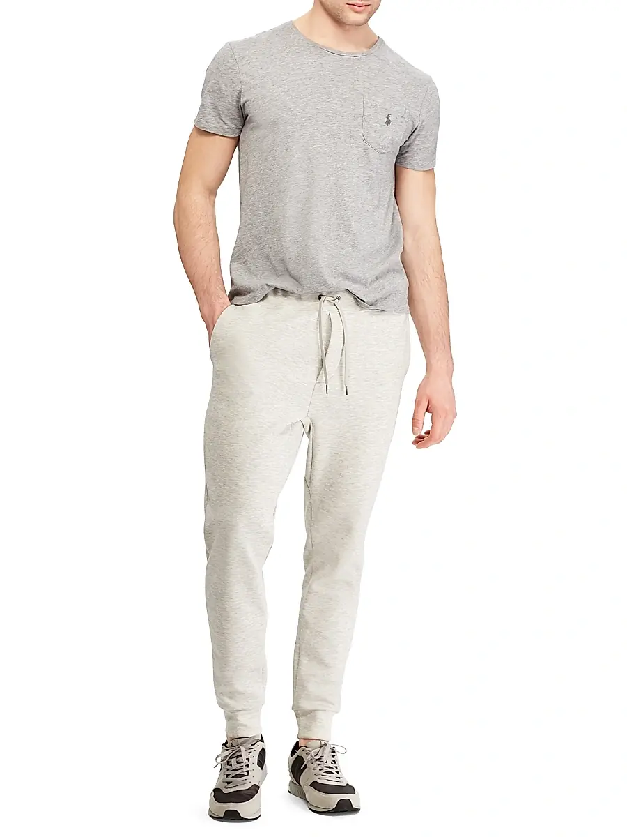 Polo Ralph Lauren Men's Cotton-Blend Drawstring Sweatpants - Grey Heather | Thumbnail 2
