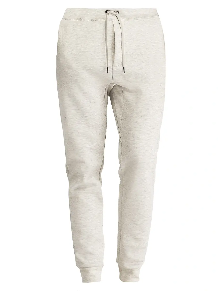 Men's Cotton-Blend Drawstring Sweatpants - Grey Heather Men's Cotton-Blend Drawstring Sweatpants - Grey Heather