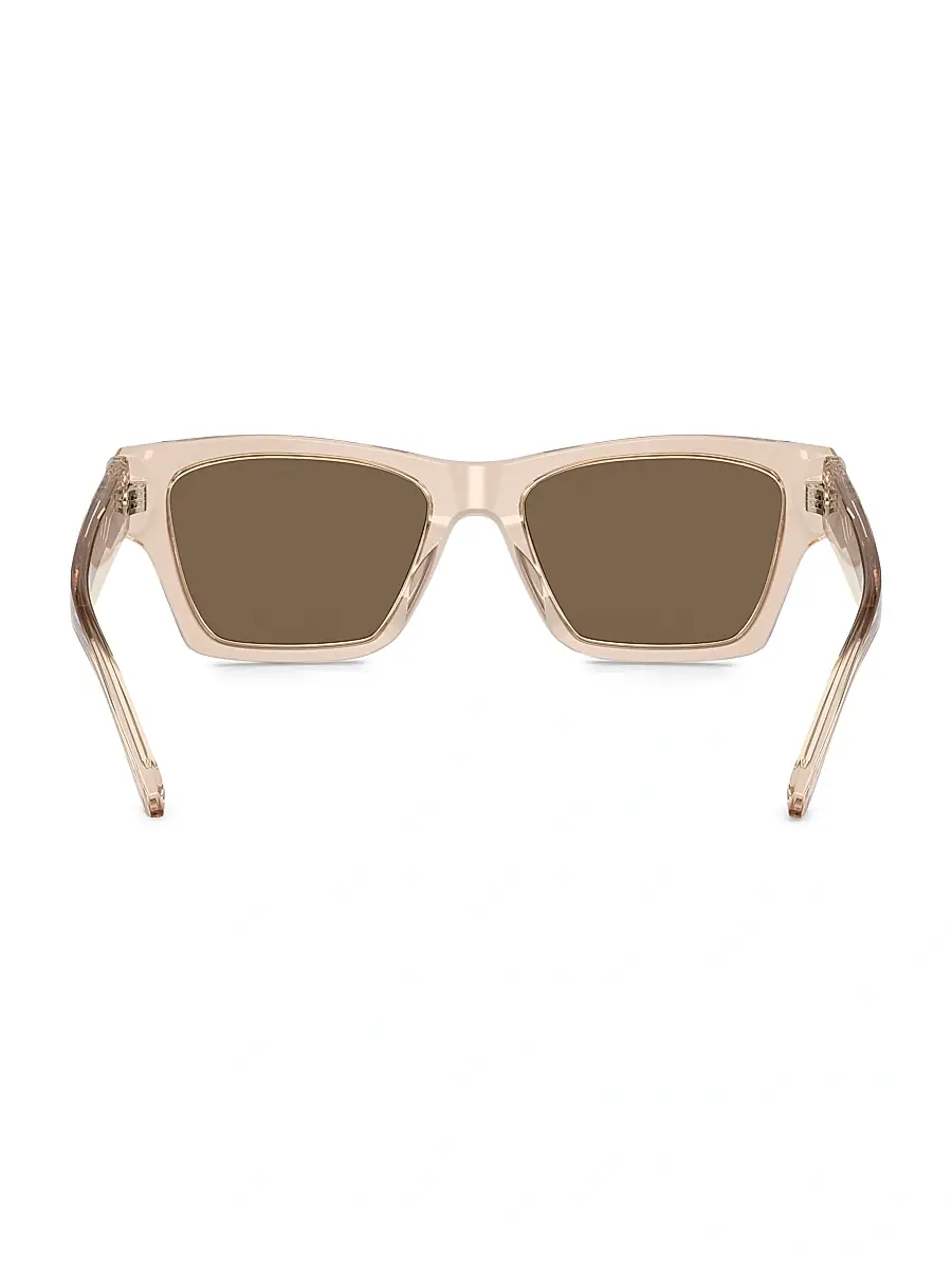 Tory Burch Women's 52MM Square Sunglasses - Transparent | Thumbnail 5 Tory Burch Women's 52MM Square Sunglasses - Transparent | Thumbnail 5
