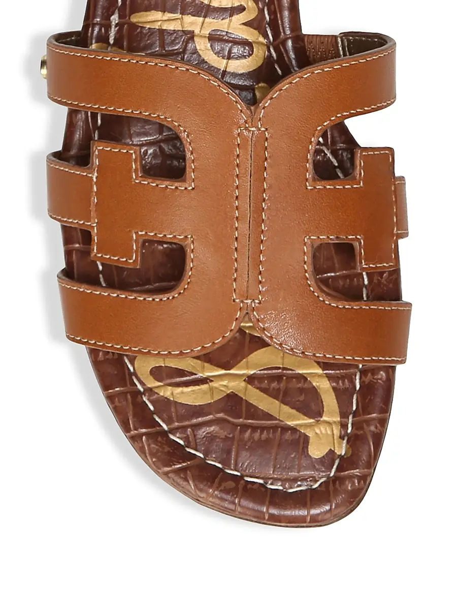 Sam Edelman Women's Bay Flat Leather Sandals | Thumbnail 4