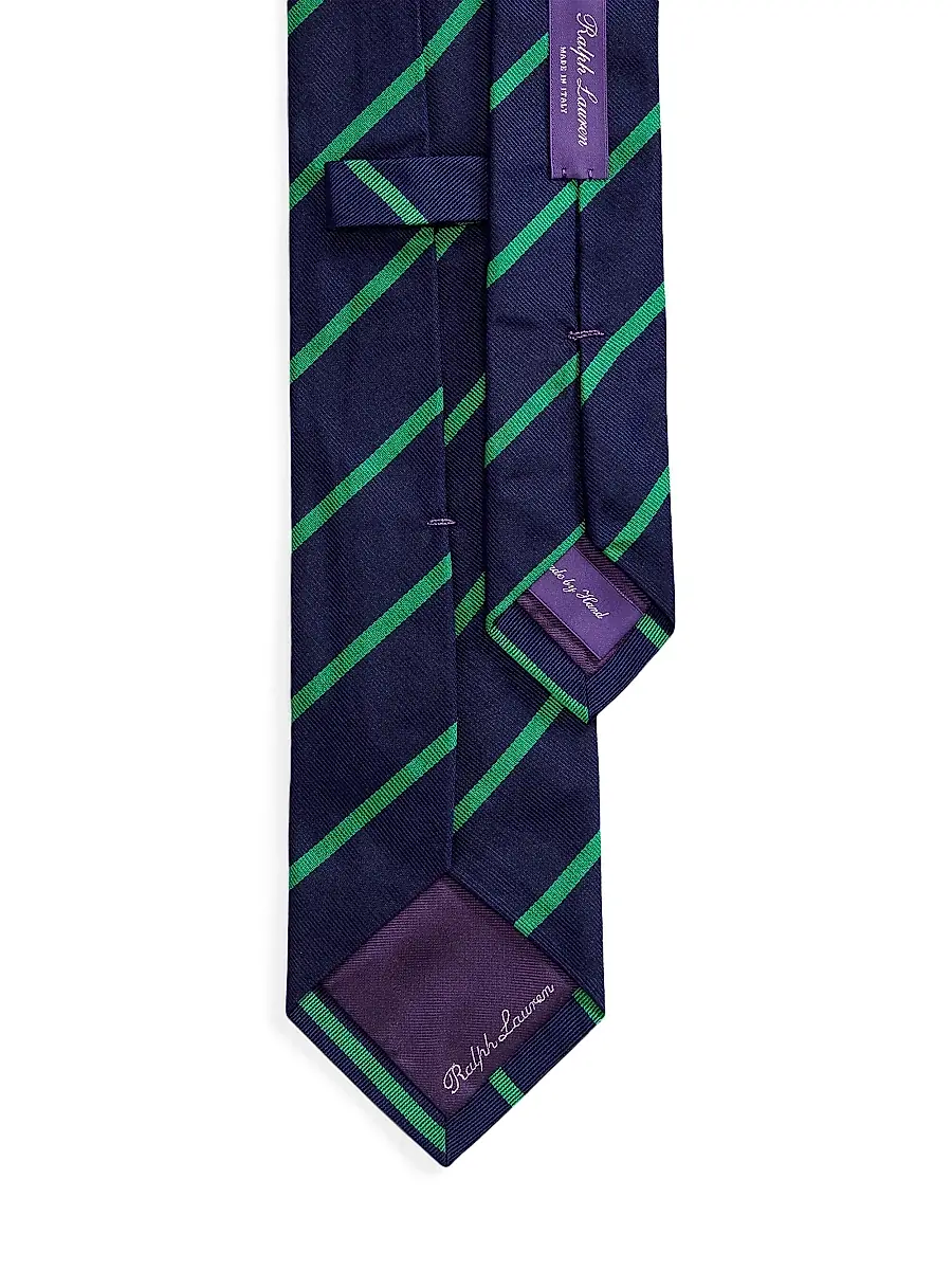 Ralph Lauren Purple Label Men's Striped Silk Tie | Thumbnail 2
