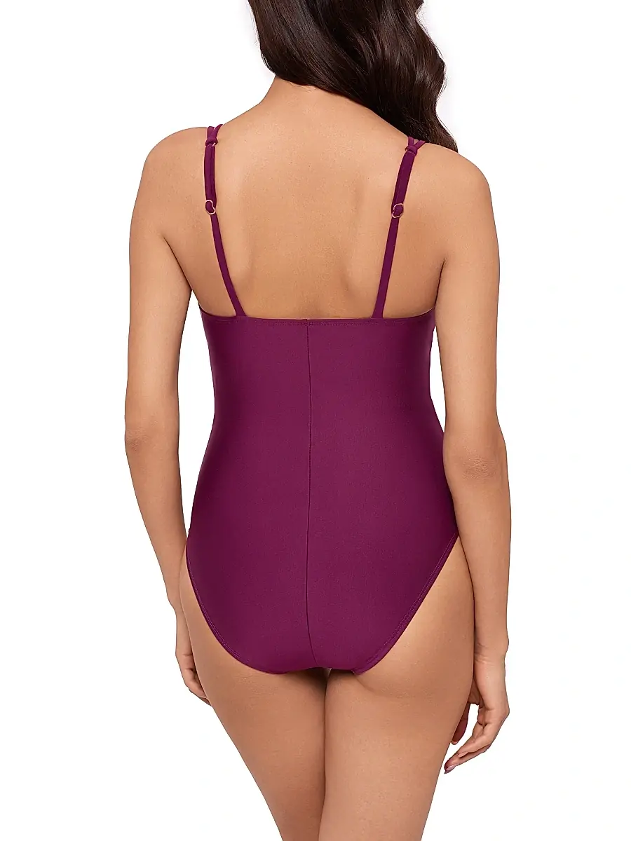 Magicsuit Women's Obi One Saki Tie-Waist One-Piece Swimsuit - Boy'senberry | Thumbnail 4 Magicsuit Women's Obi One Saki Tie-Waist One-Piece Swimsuit - Boy'senberry | Thumbnail 4