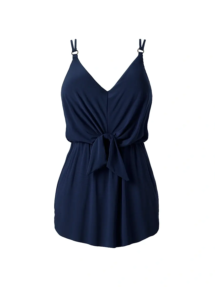 Magicsuit Women's Obi Kami Swimdress - Navy Blue | Image 1 Magicsuit Women's Obi Kami Swimdress - Navy Blue | Image 1