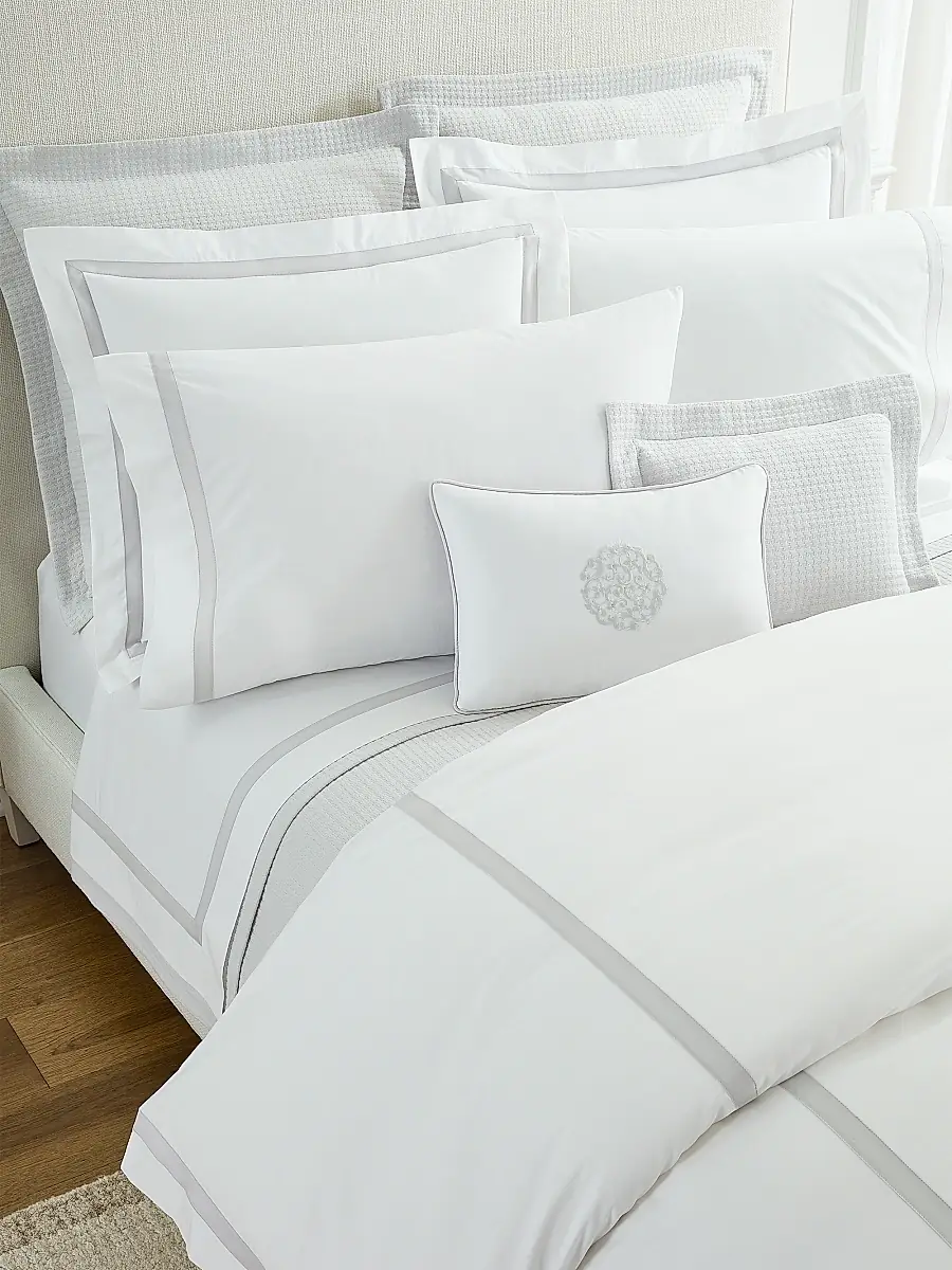 Sferra Estate Duvet & Sham Collection - White Sand | Thumbnail 3