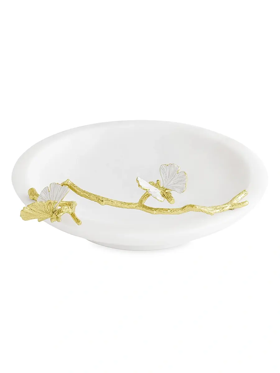 Michael Aram Butterfly Ginkgo Gold Trinket Dish | Thumbnail 3