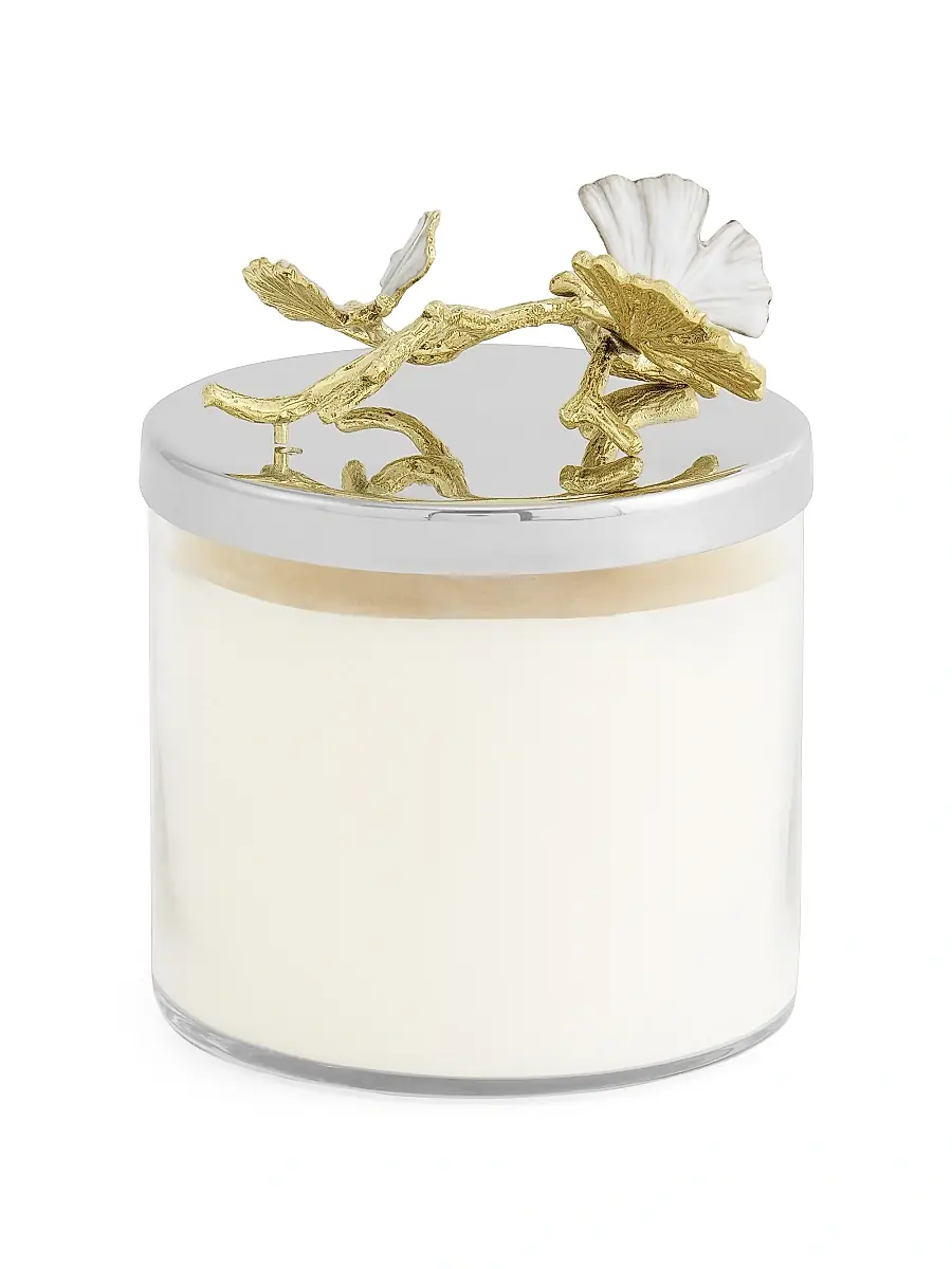 Michael Aram Butterfly Gingko Gold Candle