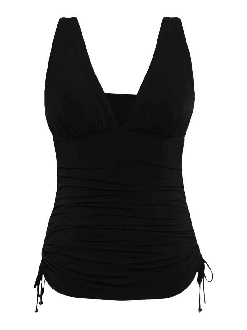 Women's Solids Dani Ruched Tankini Top