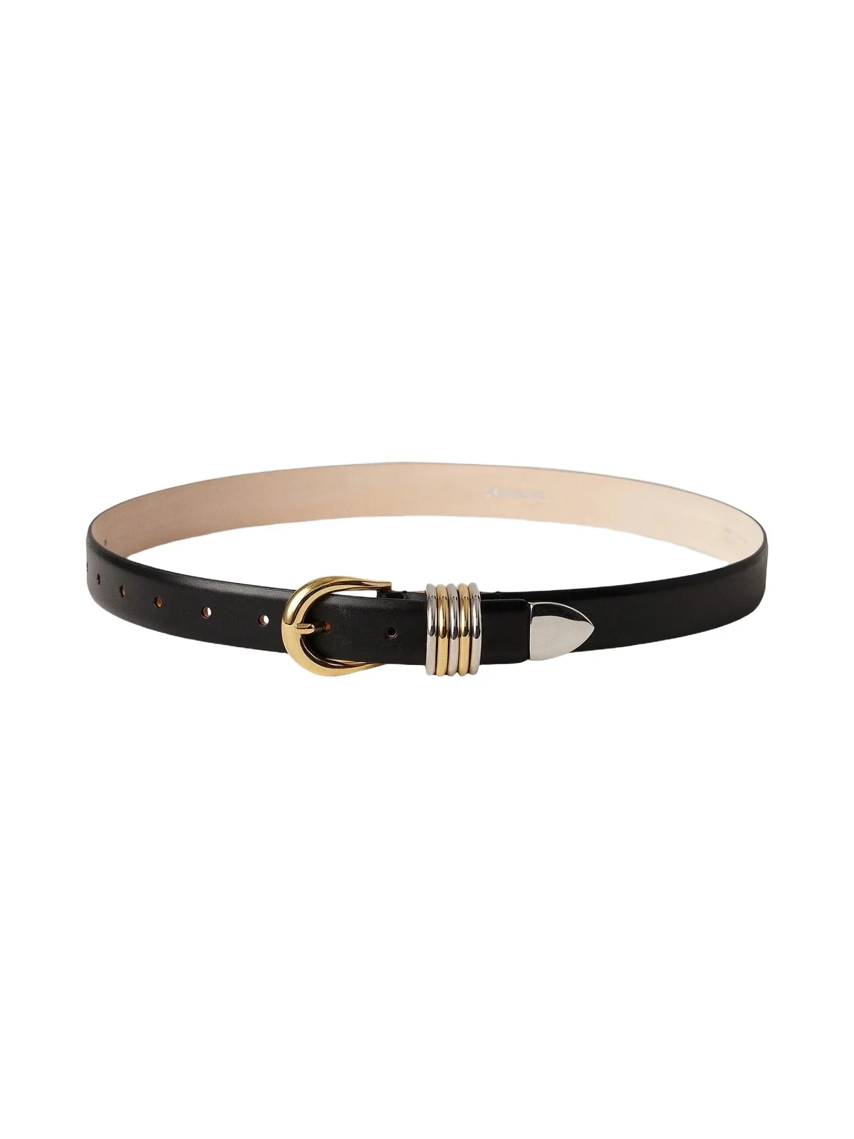 Women's Hollyhock Mixed Metal Leather Belt Women's Hollyhock Mixed Metal Leather Belt