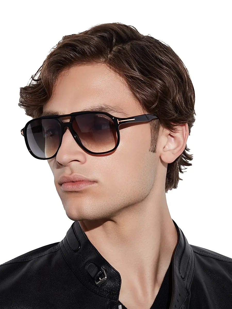 Tom Ford Men's Raoul 62MM Aviator Sunglasses | Thumbnail 4 Tom Ford Men's Raoul 62MM Aviator Sunglasses | Thumbnail 4