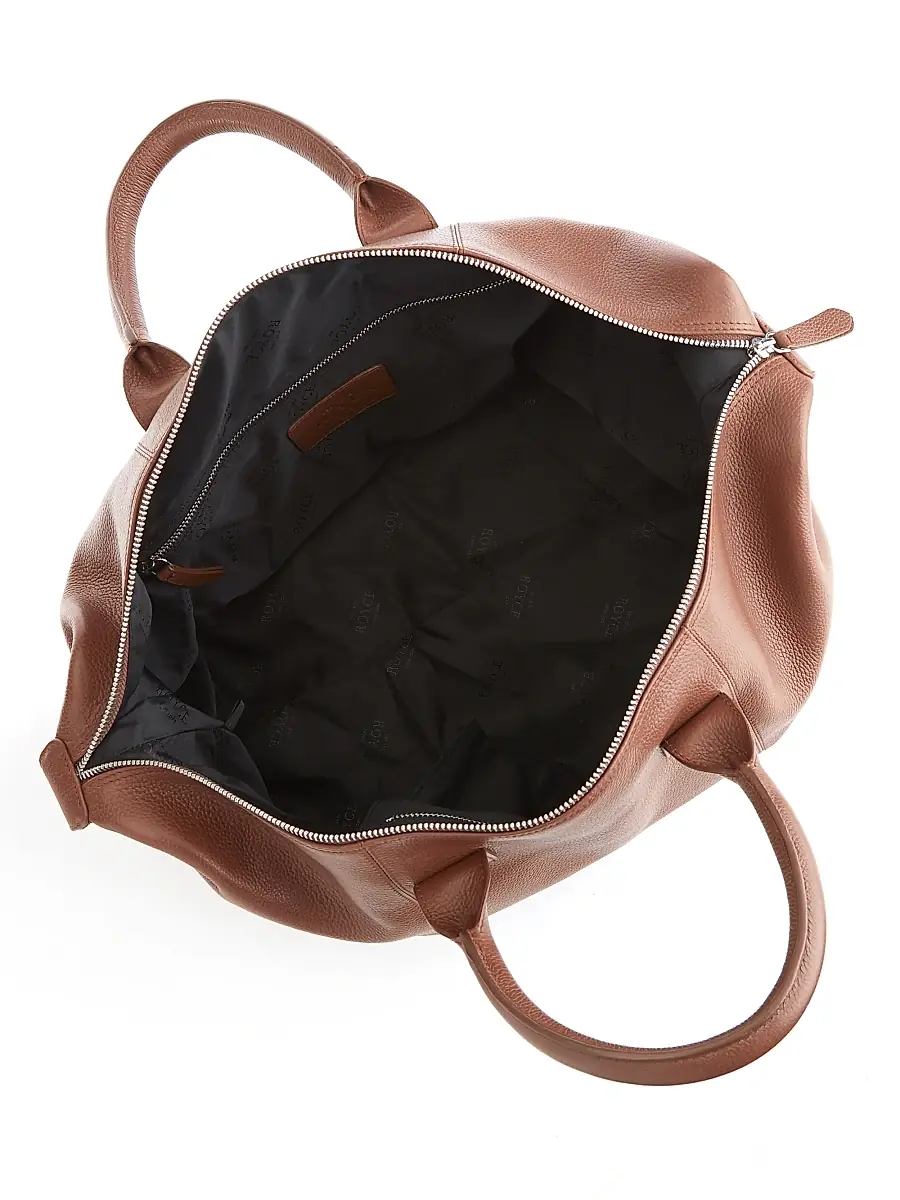 Royce New York Small Pebble Grain Duffel Bag | Thumbnail 2 Royce New York Small Pebble Grain Duffel Bag | Thumbnail 2