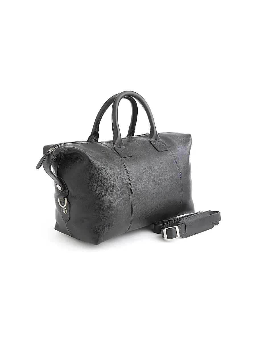 Royce New York Small Pebble Grain Duffel Bag | Thumbnail 5 Royce New York Small Pebble Grain Duffel Bag | Thumbnail 5