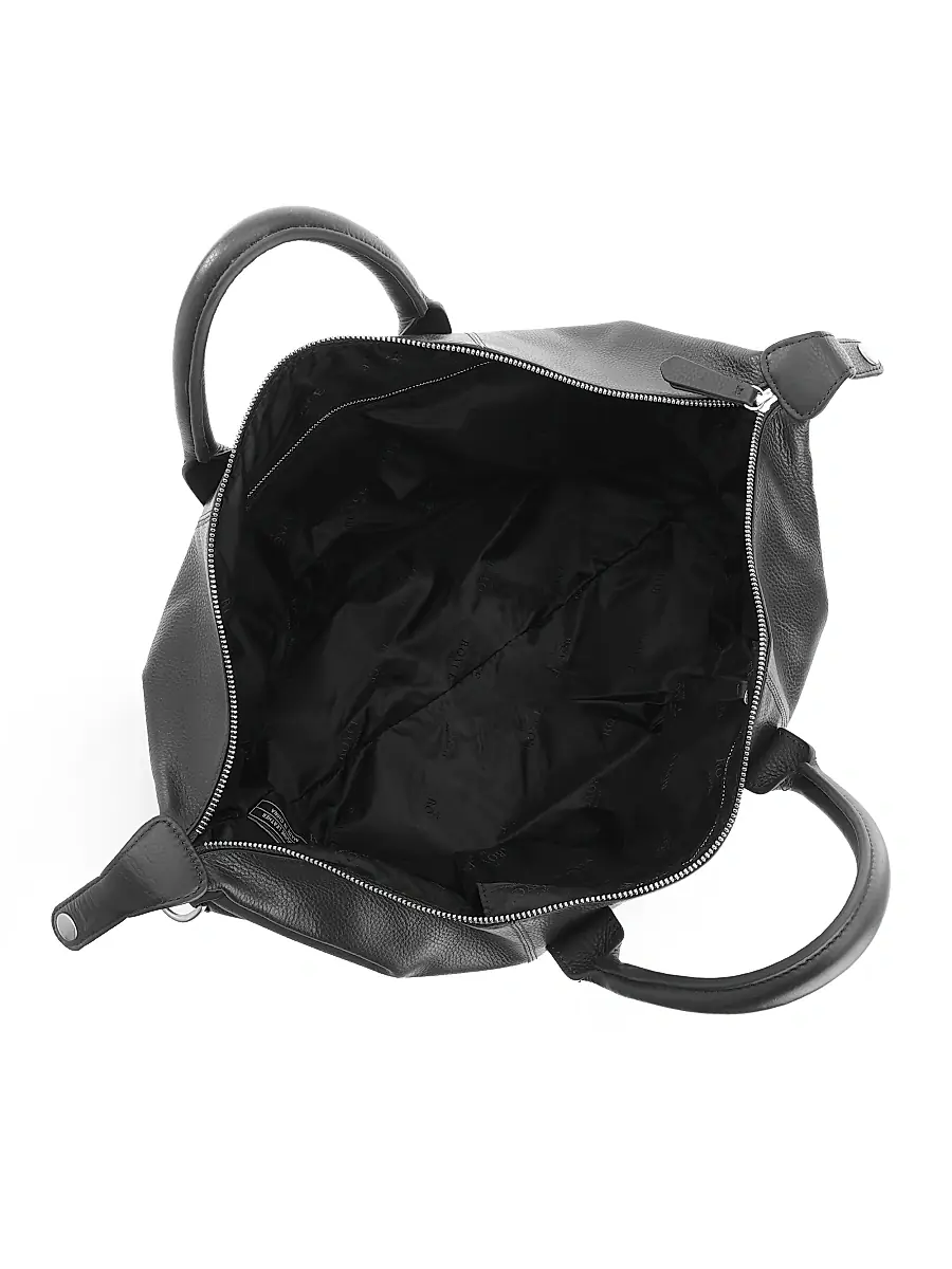 Royce New York Small Pebble Grain Duffel Bag | Thumbnail 6 Royce New York Small Pebble Grain Duffel Bag | Thumbnail 6