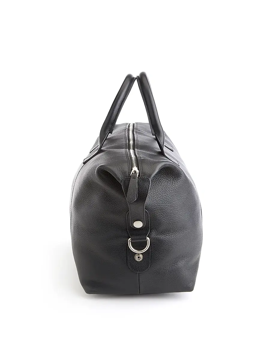 Royce New York Small Pebble Grain Duffel Bag | Thumbnail 7 Royce New York Small Pebble Grain Duffel Bag | Thumbnail 7