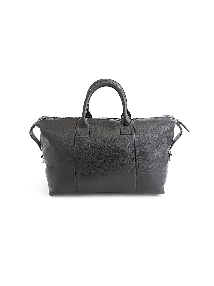 Royce New York Small Pebble Grain Duffel Bag | Thumbnail 8 Royce New York Small Pebble Grain Duffel Bag | Thumbnail 8