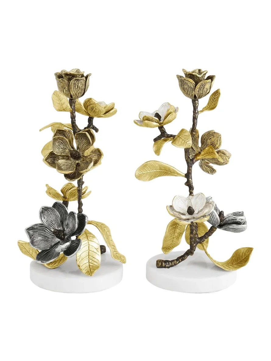 Michael Aram Vintage Bloom 2-Piece Candleholder Set