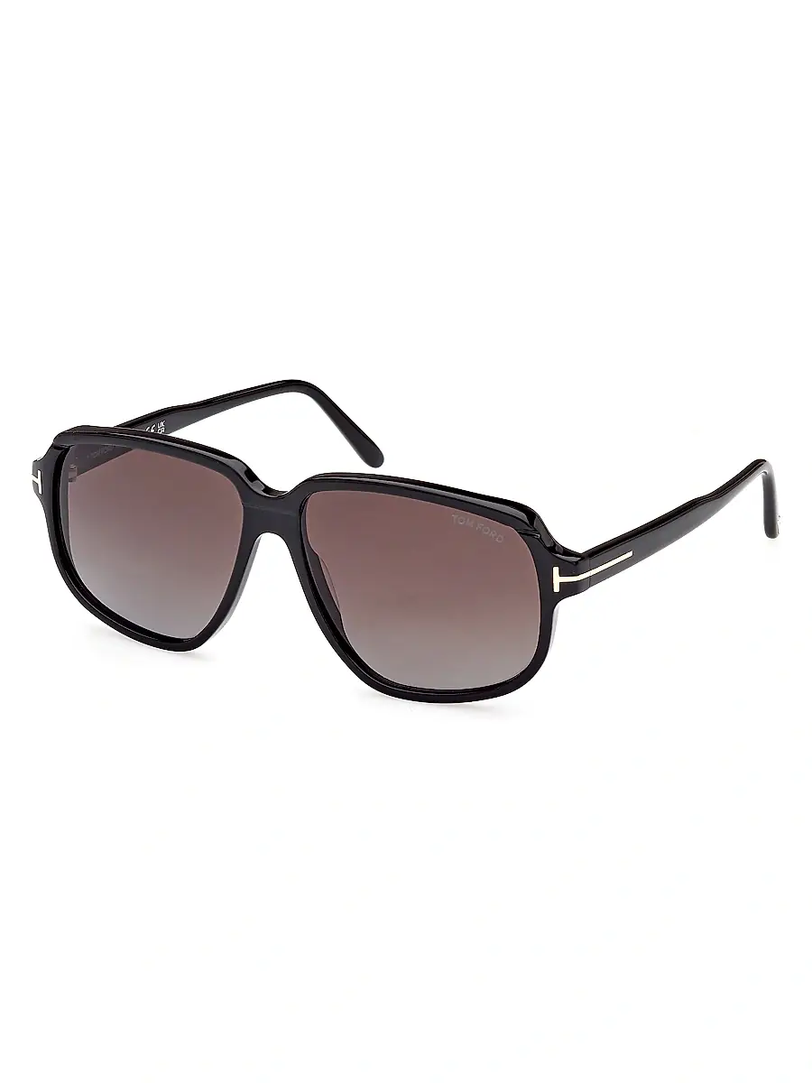 TOM FORD Men's Anton 59MM Square Sunglasses - Black Brown | Image 1 TOM FORD Men's Anton 59MM Square Sunglasses - Black Brown | Image 1