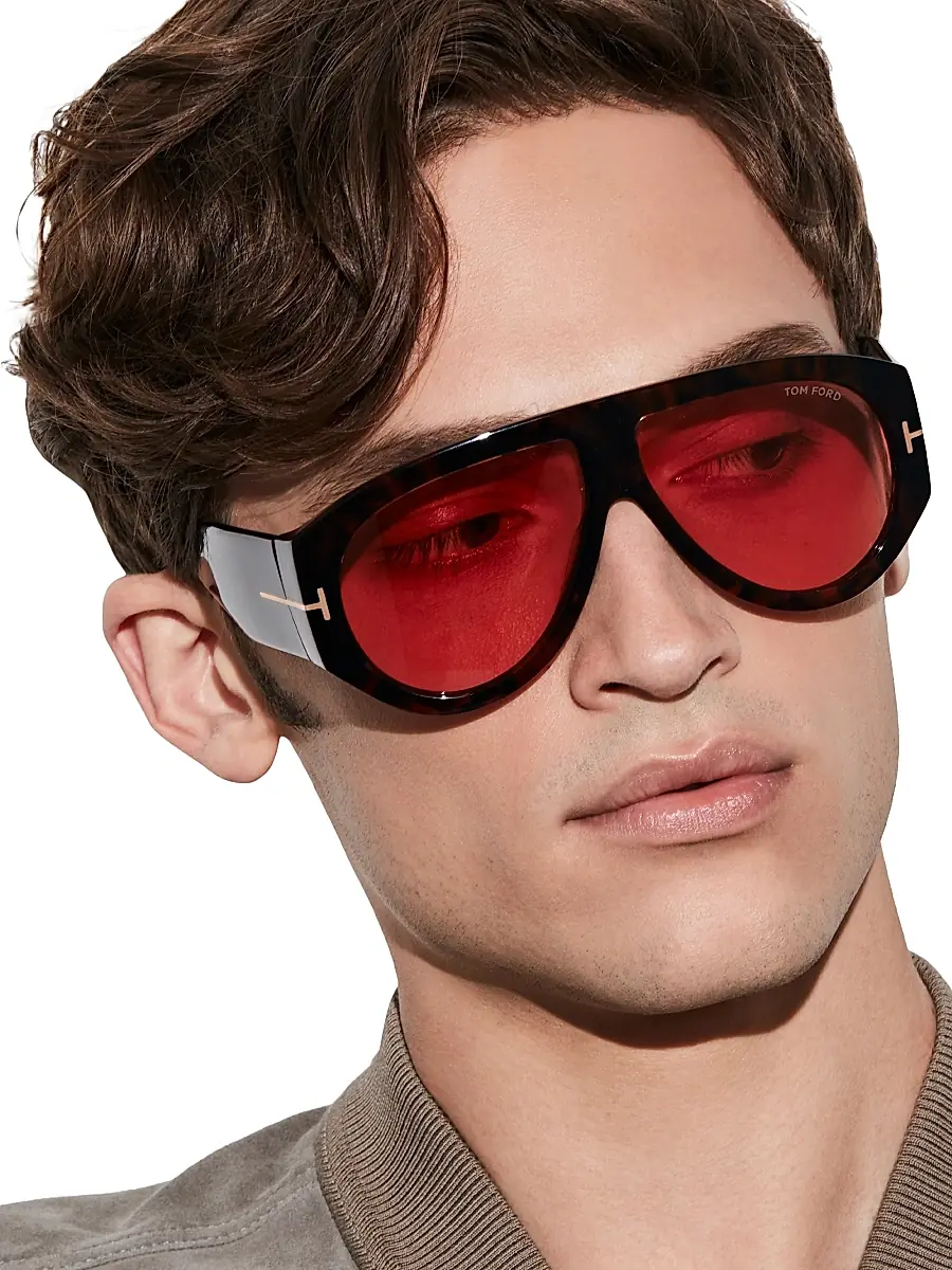 Tom Ford Men's Bronson 61MM Aviator Acetate Sunglasses | Thumbnail 6 Tom Ford Men's Bronson 61MM Aviator Acetate Sunglasses | Thumbnail 6