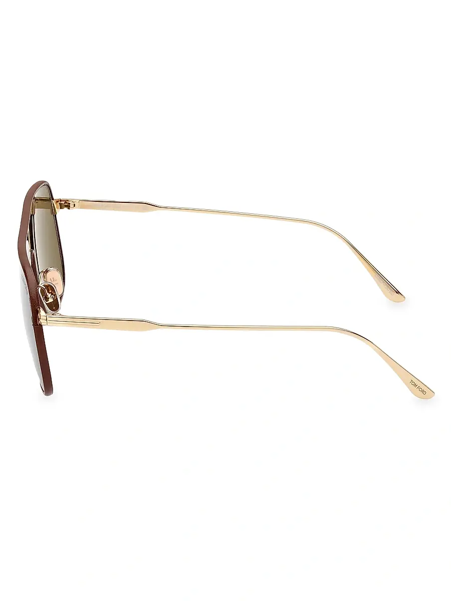 Tom Ford Men's 59MM Pilot Metal Sunglasses | Thumbnail 3