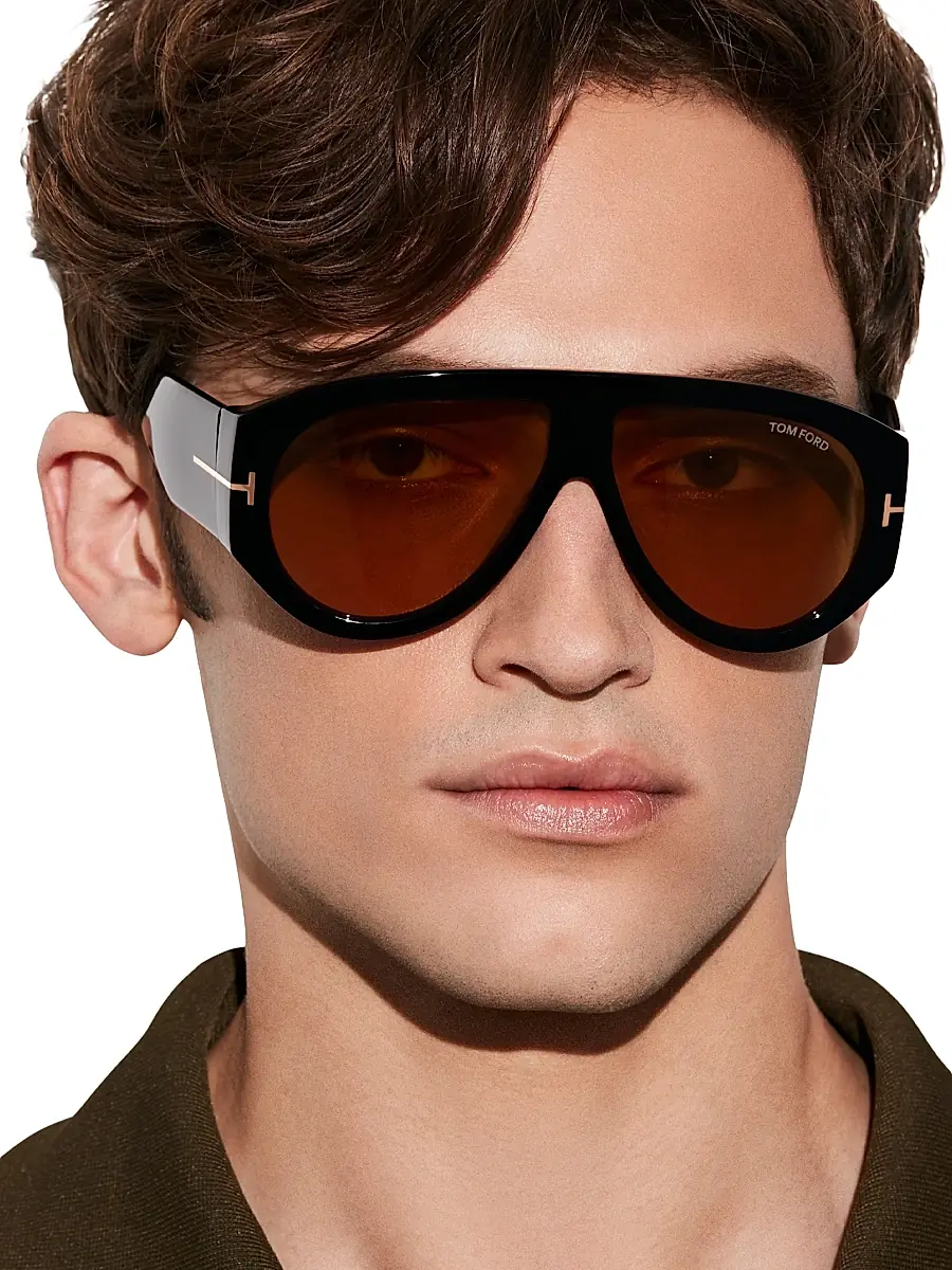 Tom Ford Men's 59MM Aviator Acetate Sunglasses | Thumbnail 6