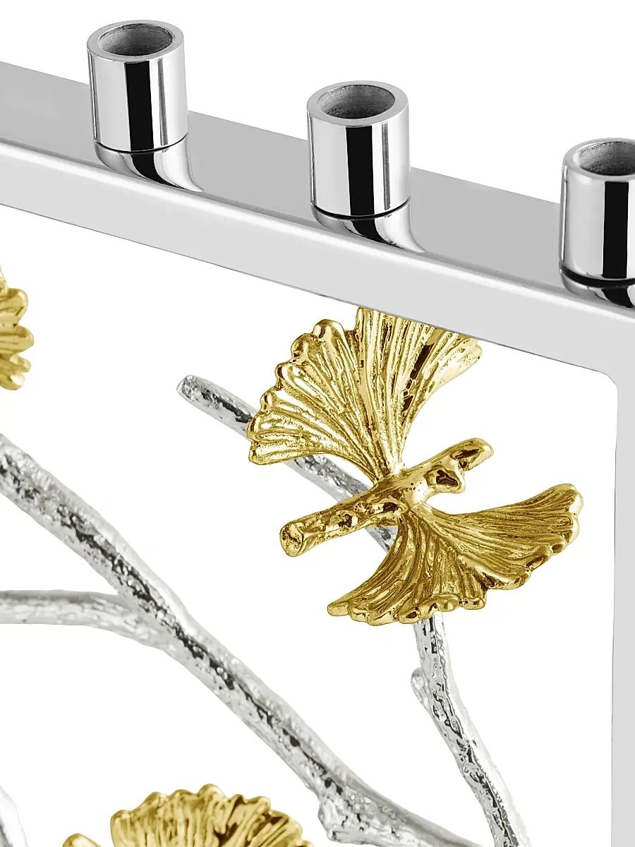 Michael Aram Butterfly Ginkgo Luxe Menorah | Thumbnail 4 Michael Aram Butterfly Ginkgo Luxe Menorah | Thumbnail 4