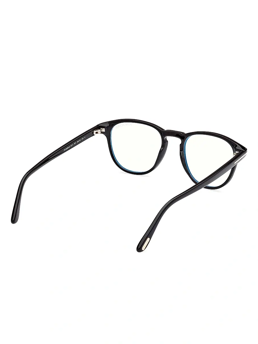 TOM FORD Men's 48MM Square Blue Block Glasses - Shiny Black Blue | Thumbnail 6 TOM FORD Men's 48MM Square Blue Block Glasses - Shiny Black Blue | Thumbnail 6