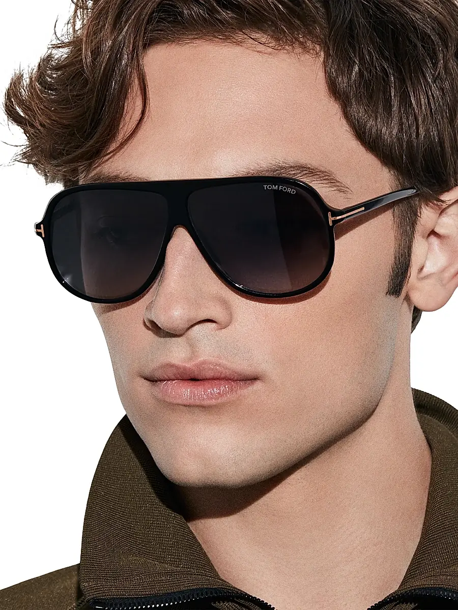 Tom Ford Men's 60MM Aviator Sunglasses | Thumbnail 6 Tom Ford Men's 60MM Aviator Sunglasses | Thumbnail 6