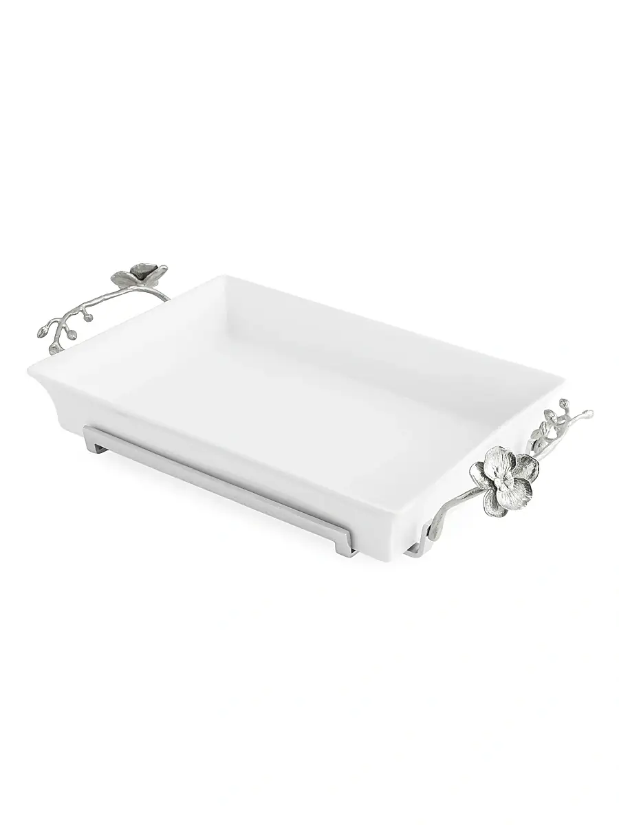 Michael Aram White Orchid 3-Quart Casserole Dish | Thumbnail 3 Michael Aram White Orchid 3-Quart Casserole Dish | Thumbnail 3