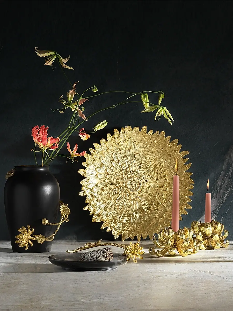 Michael Aram Dahlia 2-Piece Candle Holder Set | Thumbnail 4 Michael Aram Dahlia 2-Piece Candle Holder Set | Thumbnail 4
