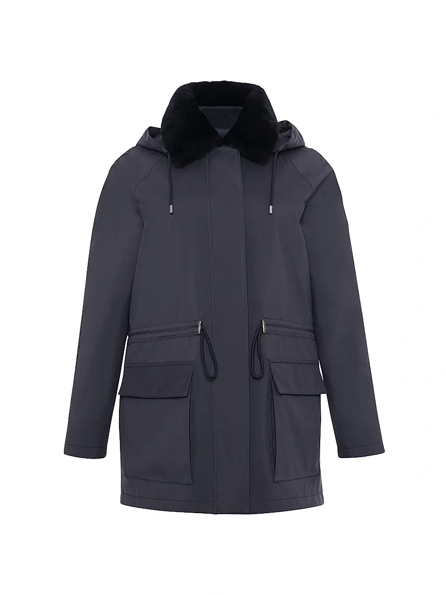 Gorski Women's Parka with Detachable Hood - Anthracite - Size Medium | Image 1 Gorski Women's Parka with Detachable Hood - Anthracite - Size Medium | Image 1