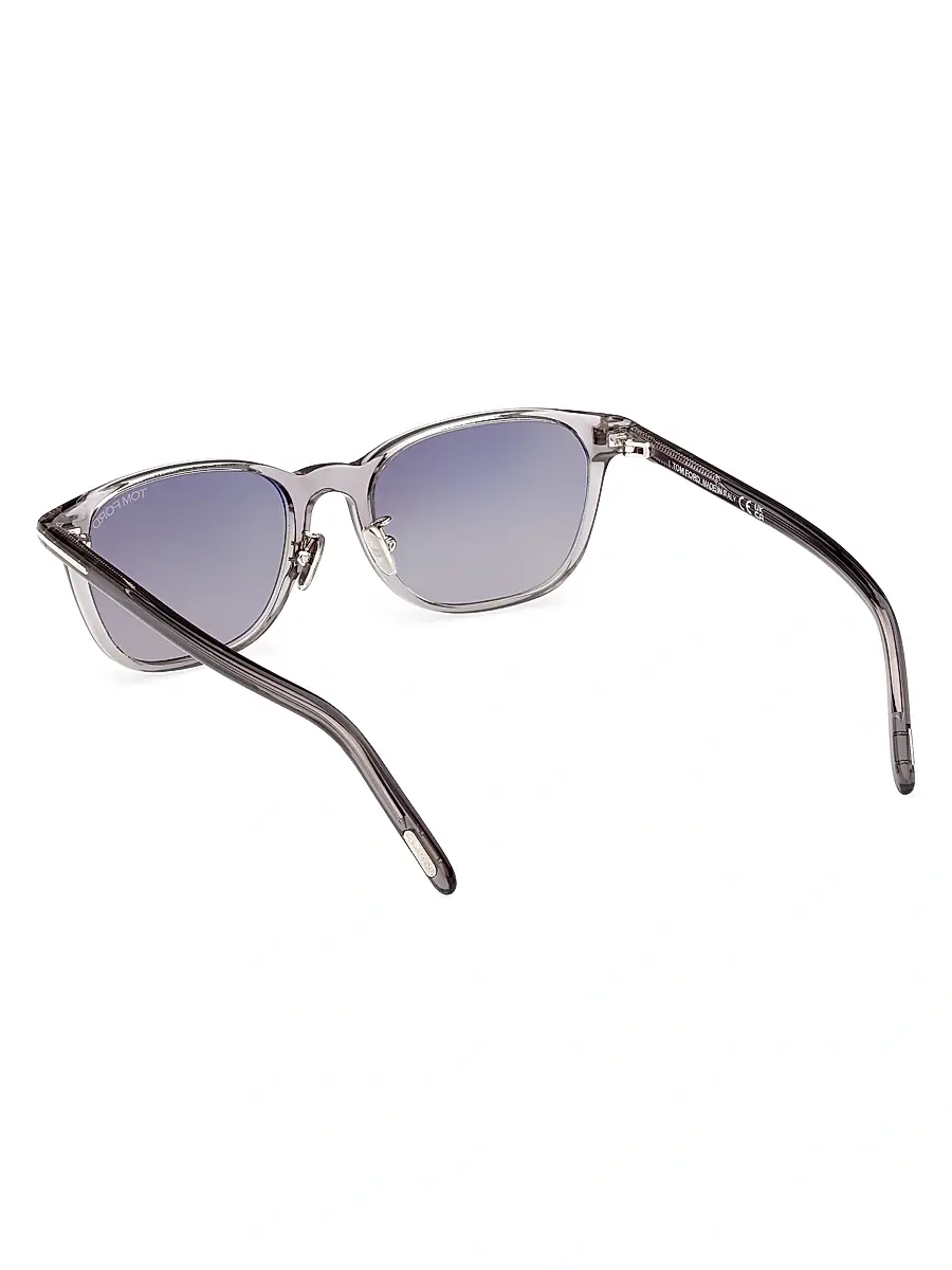 TOM FORD Men's 52MM Acetate Square Sunglasses - Grey | Thumbnail 5 TOM FORD Men's 52MM Acetate Square Sunglasses - Grey | Thumbnail 5