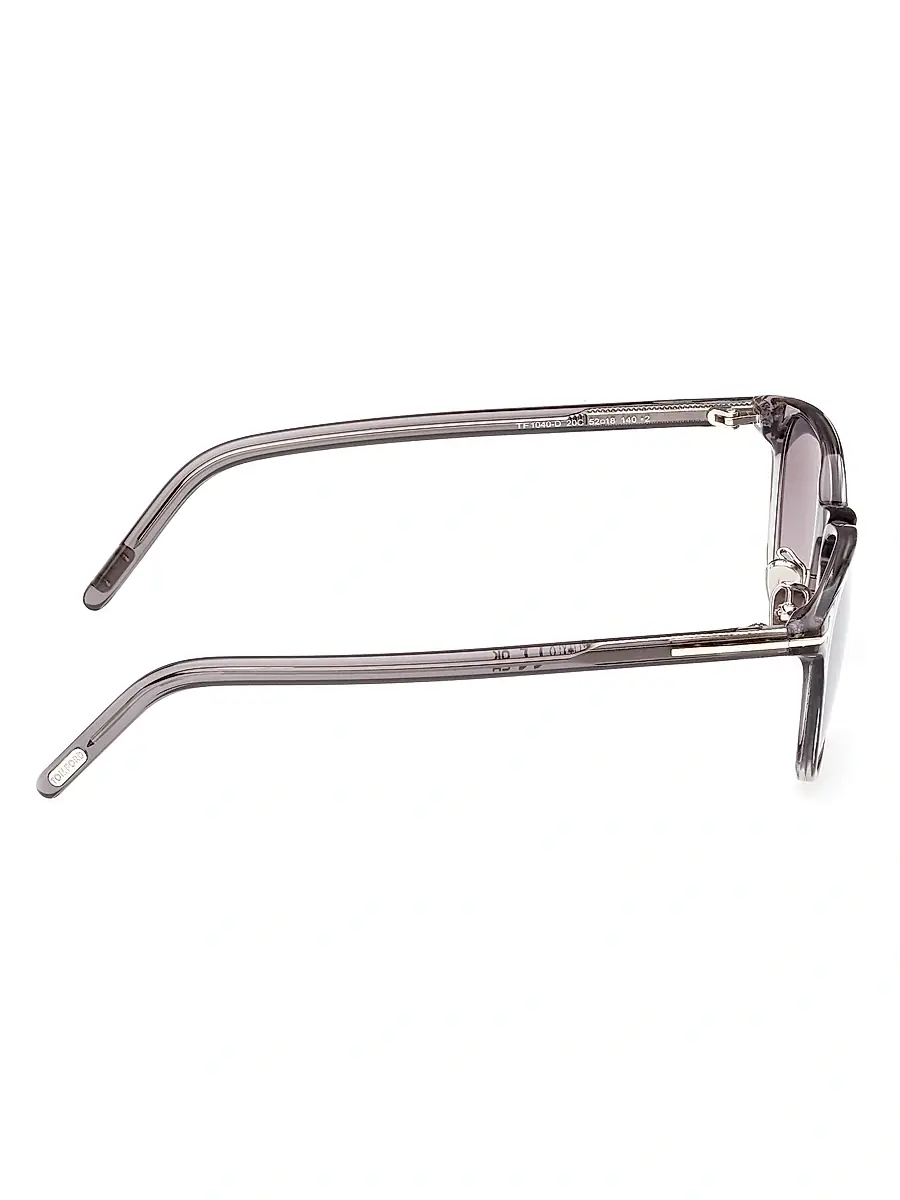 TOM FORD Men's 52MM Acetate Square Sunglasses - Grey | Thumbnail 7 TOM FORD Men's 52MM Acetate Square Sunglasses - Grey | Thumbnail 7