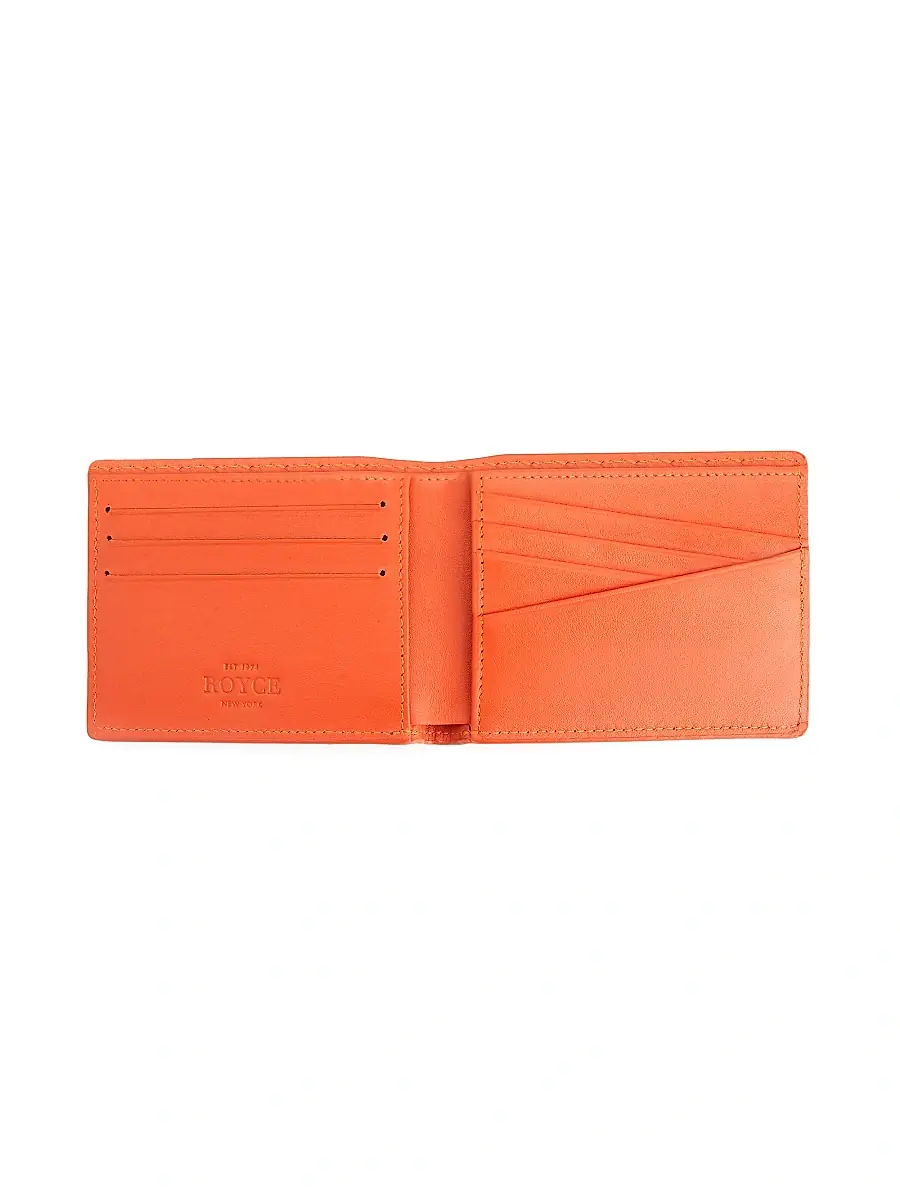Royce New York Unisex RFID-Blocking Slim Bi-Fold Leather Wallet | Thumbnail 3 Royce New York Unisex RFID-Blocking Slim Bi-Fold Leather Wallet | Thumbnail 3
