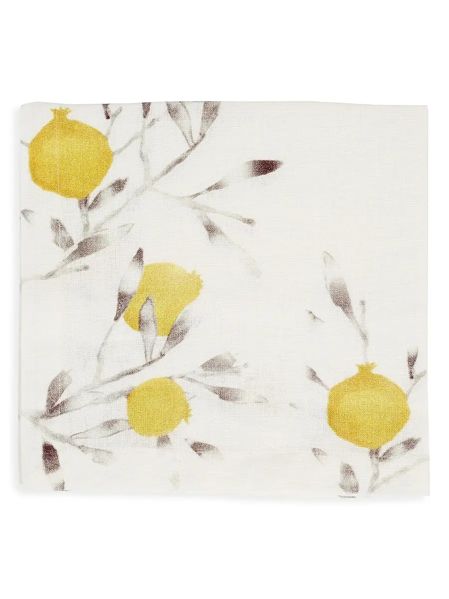 Michael Aram Pomegranate 4-Piece Linen Dinner Napkin Set | Image 1 Michael Aram Pomegranate 4-Piece Linen Dinner Napkin Set | Image 1