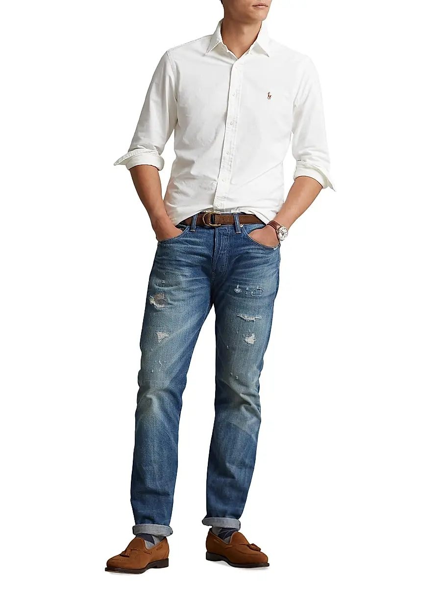 Polo Ralph Lauren Men's Classic-Fit Cotton Oxford Shirt | Thumbnail 2 Polo Ralph Lauren Men's Classic-Fit Cotton Oxford Shirt | Thumbnail 2
