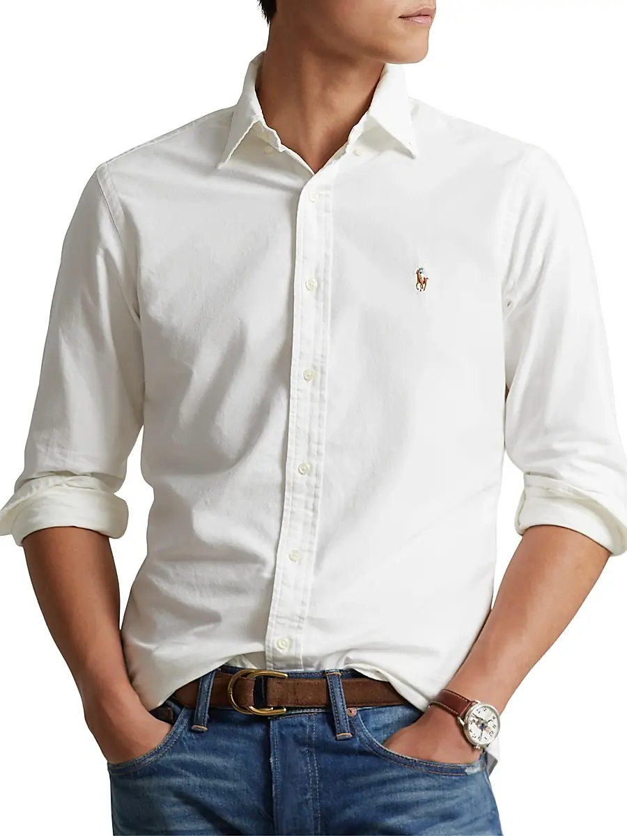 Polo Ralph Lauren Men's Classic-Fit Cotton Oxford Shirt | Thumbnail 3 Polo Ralph Lauren Men's Classic-Fit Cotton Oxford Shirt | Thumbnail 3