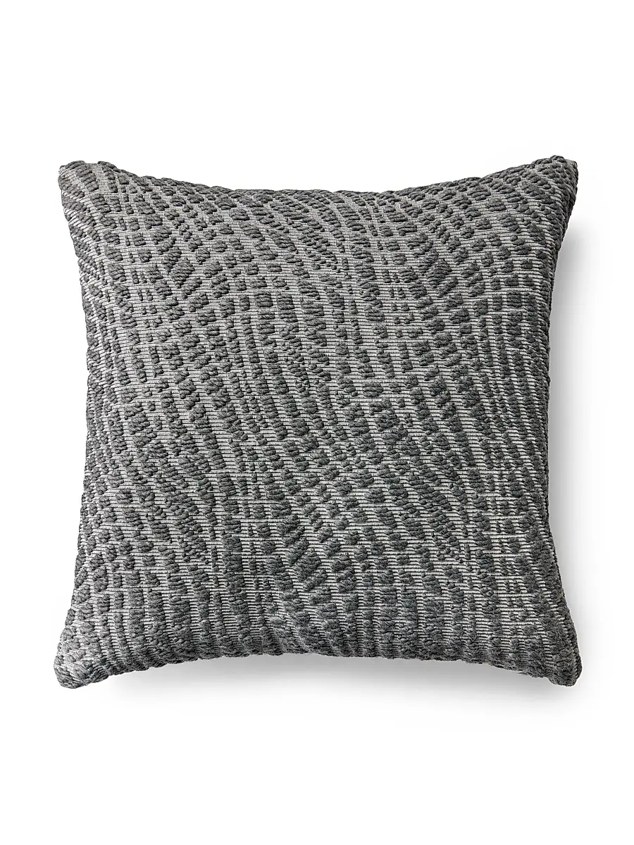 Sferra Belluno Woven Decorative Pillow - Flint | Image 1 Sferra Belluno Woven Decorative Pillow - Flint | Image 1