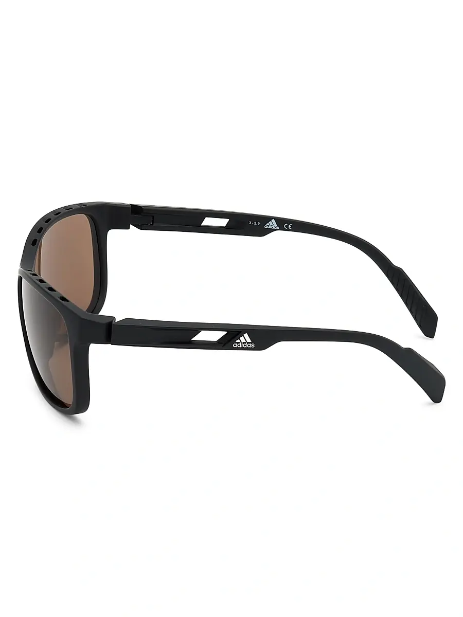 adidas Y-3 Men's 63MM Square Injected Sunglasses | Thumbnail 4