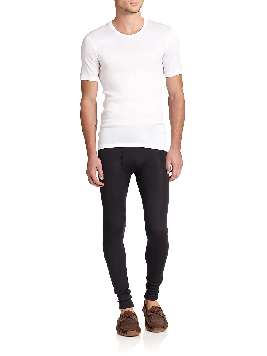 Hanro Cotton Pure Crewneck Tee - White | Thumbnail 2 Hanro Cotton Pure Crewneck Tee - White | Thumbnail 2