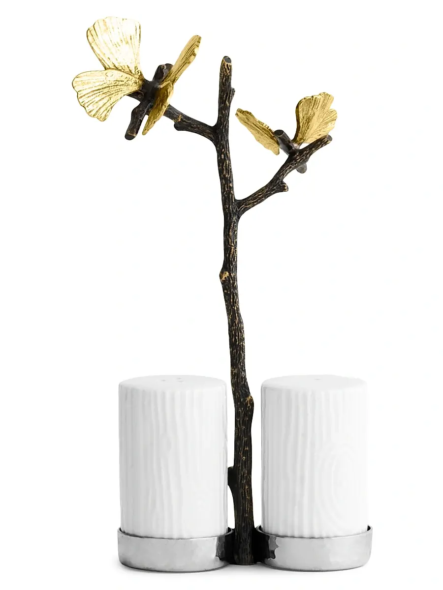 Michael Aram Butterfly Ginkgo Salt & Pepper Shakers | Thumbnail 2 Michael Aram Butterfly Ginkgo Salt & Pepper Shakers | Thumbnail 2