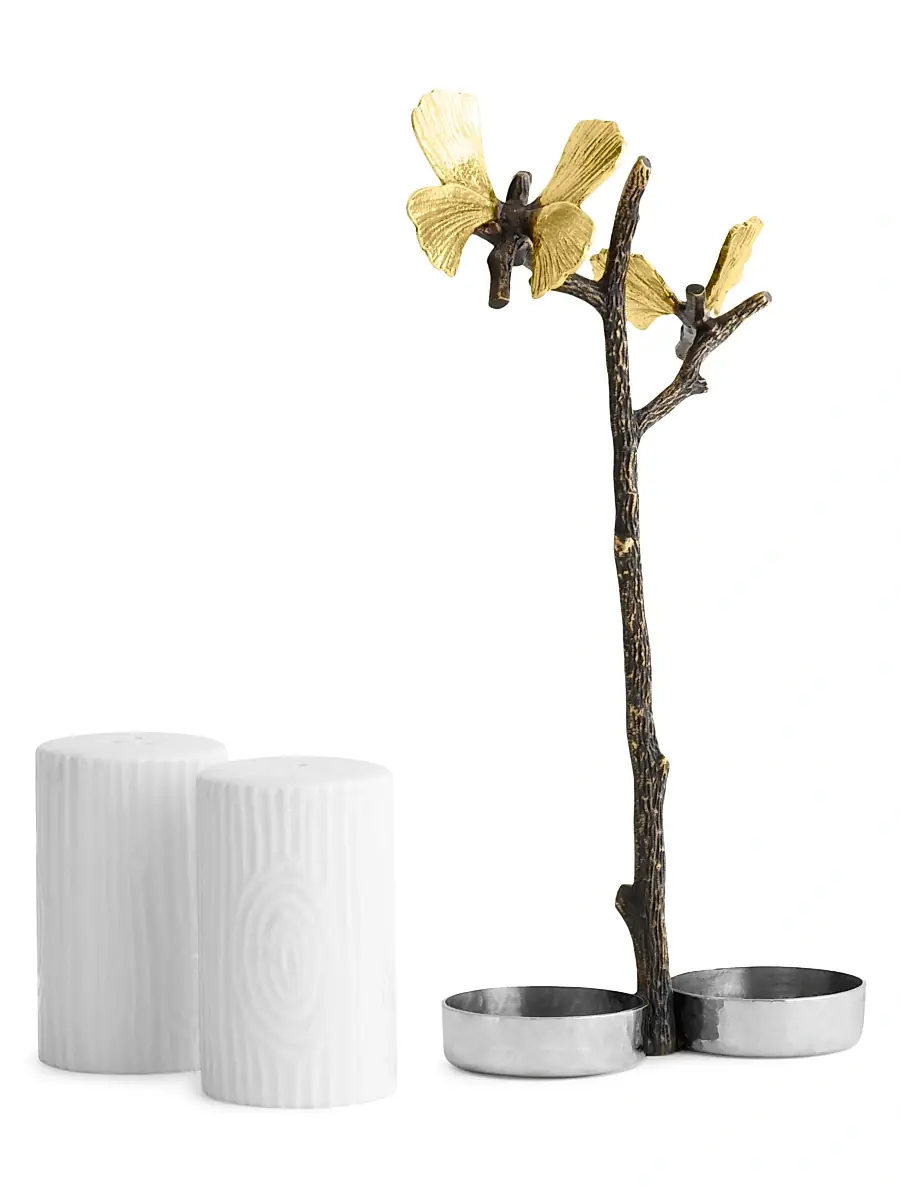 Michael Aram Butterfly Ginkgo Salt & Pepper Shakers | Thumbnail 3 Michael Aram Butterfly Ginkgo Salt & Pepper Shakers | Thumbnail 3