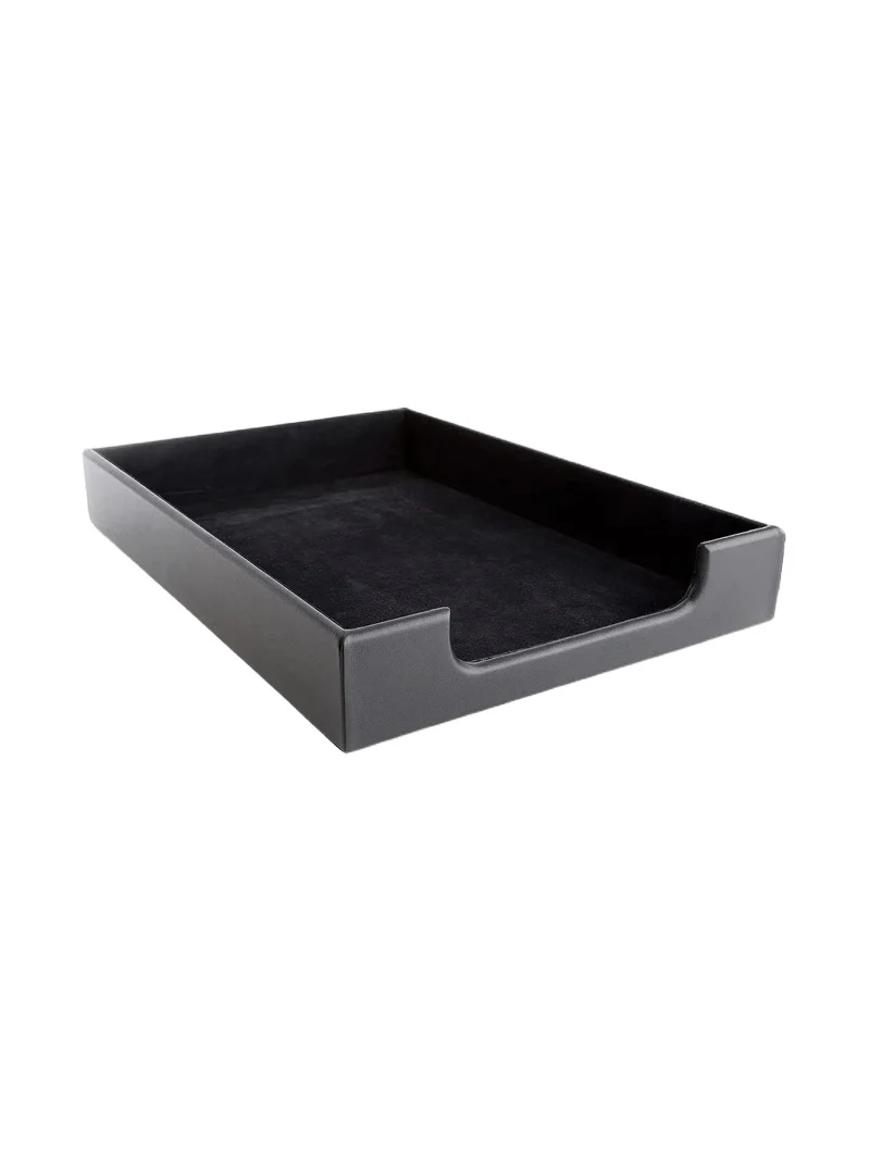 Royce New York Leather Desk Letter Tray Organizer