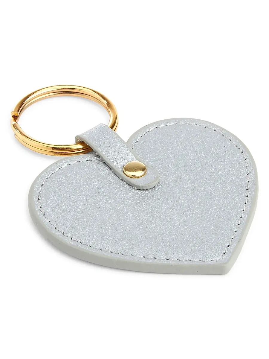 Royce New York Unisex Heart-Shaped Leather Key Chain | Thumbnail 2 Royce New York Unisex Heart-Shaped Leather Key Chain | Thumbnail 2